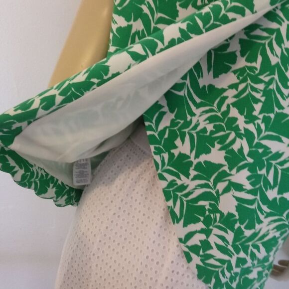 J.Crew Cross Back Scallop Hem Top - Picture 3 of 8